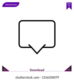 Chat icon  vector . Best modern, simple, isolated, dialogue-set , logo, flat icon for website design or mobile applications, UI / UX design vector format