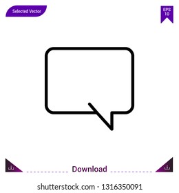 Chat icon  vector . Best modern, simple, isolated, dialogue-set , logo, flat icon for website design or mobile applications, UI / UX design vector format