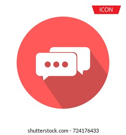 Chat icon vector, Conversation symbols isolated on background.
