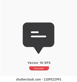 Chat icon vector, coomunication symbol. Modern flat symbol for web and mobil apps