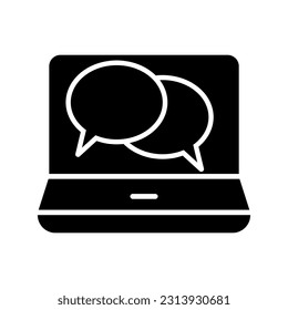 Chat icon vector. correspondence illustration sign. message symbol. dialogue logo.