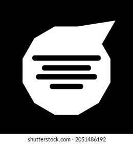 Chat icon vector design with editable stroke.
