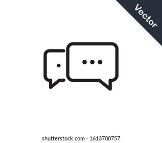 chat icon vector design element logo template