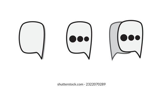 Chat icon vector. Design for chat. Vector message tablog. Vectone graphics on a white background in a flat style for web sites,