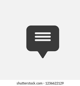 Chat icon vector. Dialog symbol. Linear style sign for mobile concept and web design. Chat symbol illustration. Pixel vector graphics - Vector.
