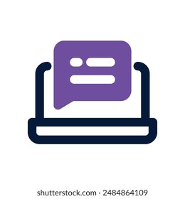 chat icon. vector dual tone icon for your website, mobile, presentation, and logo design.