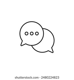 Chat icon vector. EPS 10 editable vector