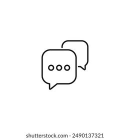 Vector de iconos de chat. VECTOR EPS 10 editable