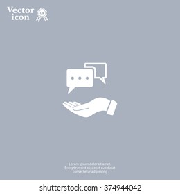 Chat Icon. Vector EPS 10.