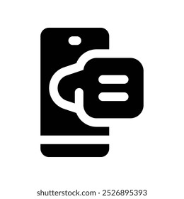 Icono de glifo de Vector para su Sitio web, móvil, presentación y diseño de logotipo.