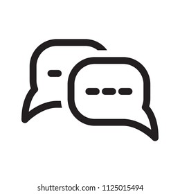 Chat icon. Vector illustration. 