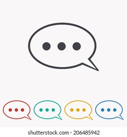 chat icon , vector illustration 