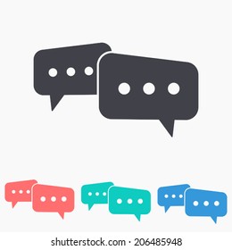 chat icon , vector illustration