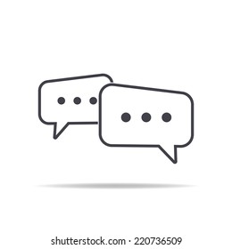 chat icon , vector illustration