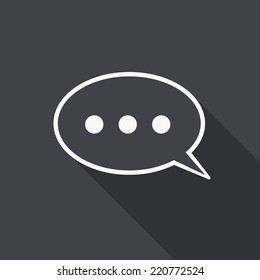 chat icon , vector illustration
