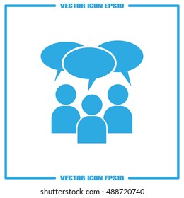 Chat icon vector illustration