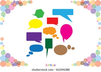 Chat icon vector illustration.
