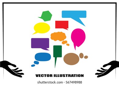 Chat icon vector illustration