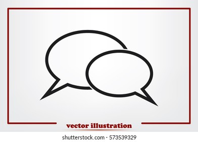 Chat icon vector illustration.