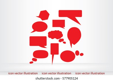 Chat icon vector illustration.