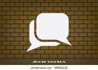 chat icon vector illustration