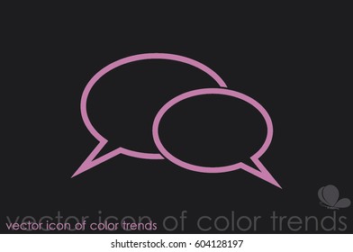 Chat icon vector illustration.