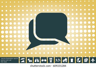 chat icon vector illustration