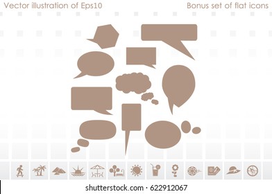 Chat icon vector illustration