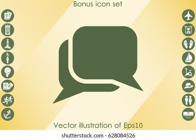 chat icon vector illustration