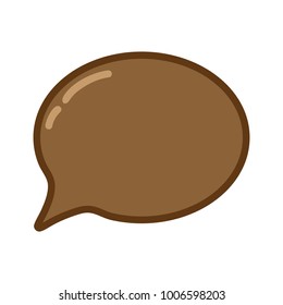 chat icon vector illustration dialog text on white background