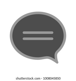 chat icon vector illustration dialog text on white background