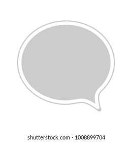 chat icon vector illustration dialog text on white background