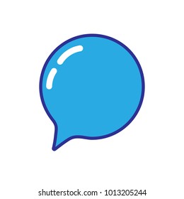 chat icon vector illustration dialog text on white background