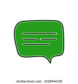 chat icon vector illustration dialog text on white background