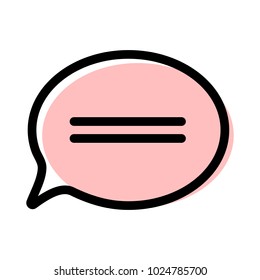 chat icon vector illustration dialog text on white background