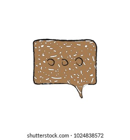 chat icon vector illustration dialog text on white background