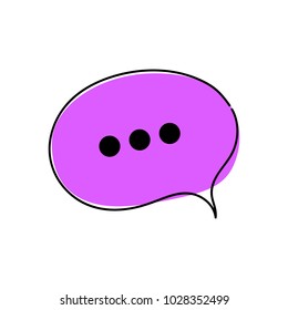 chat icon vector illustration dialog text on white background