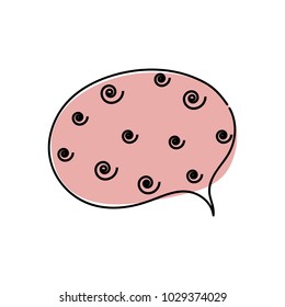chat icon vector illustration dialog text on white background