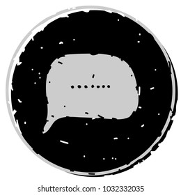 chat icon vector illustration dialog text on black background