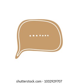 chat icon vector illustration dialog text on white background