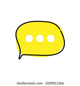 chat icon vector illustration dialog text on white background