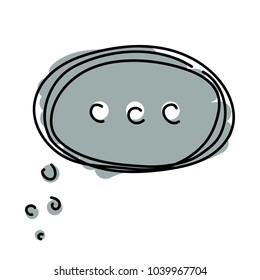 chat icon vector illustration dialog text on white background