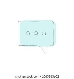 chat icon vector illustration dialog text on white background