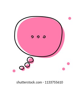 chat icon vector illustration dialog text on white background