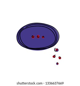 chat icon vector illustration dialog text on white background