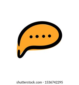 chat icon vector illustration dialog text on white background