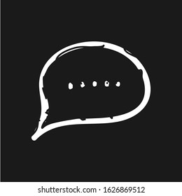 chat icon vector illustration dialog text on dark background