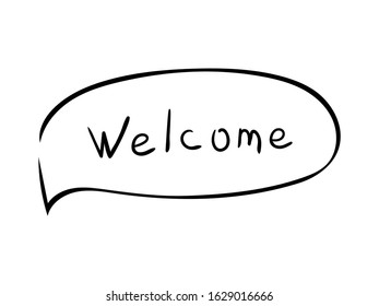 Chat icon vector illustration dialog text on white background