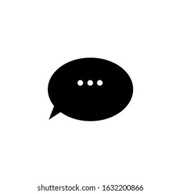 Chat icon. Vector illustration of dialog text on a white background.eps 10