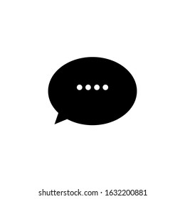 Chat icon. Vector illustration of dialog text on a white background.eps 10
